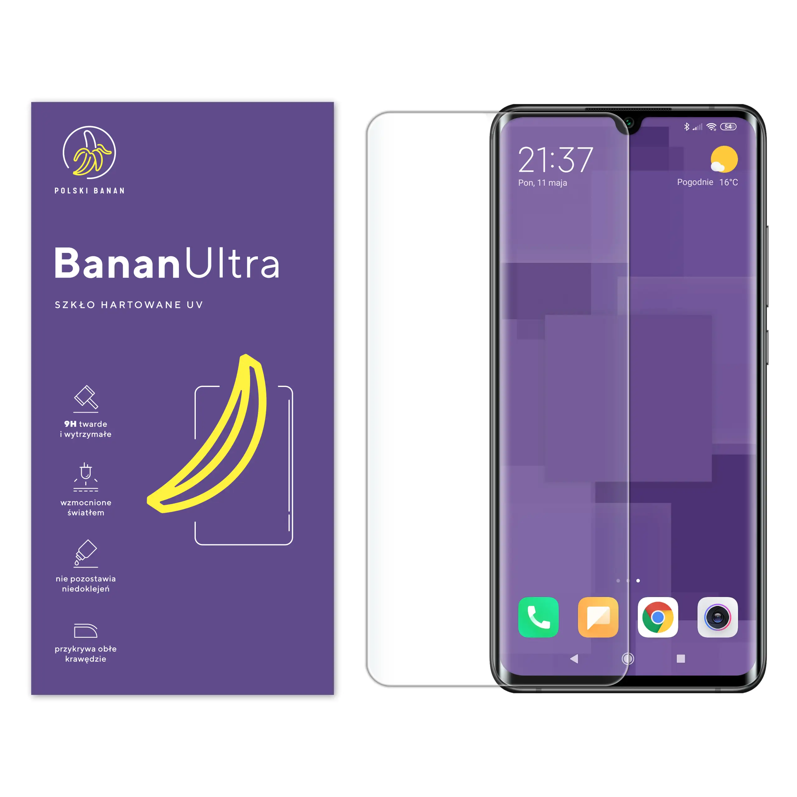 Szkło hartowane UV Polski Banan BananUltra do Xiaomi Mi Note 10 / Mi Note 10 Pro